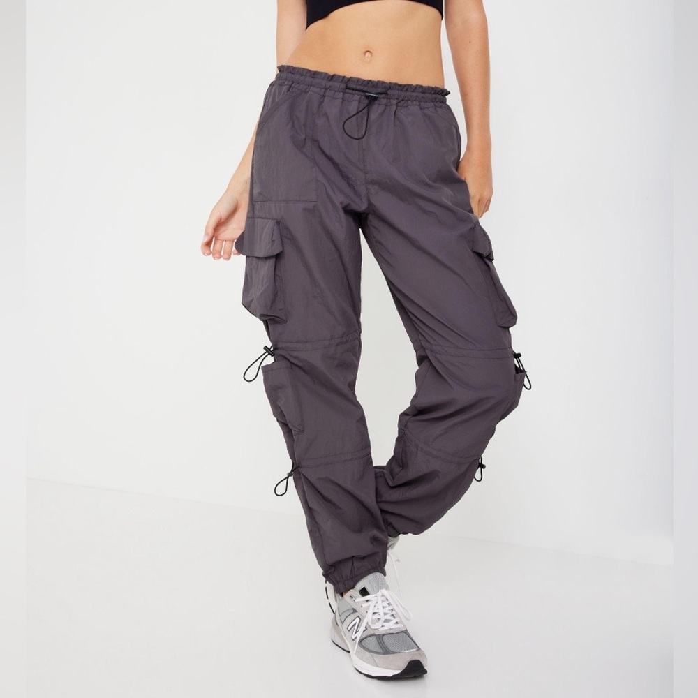 garage cargo parachute nylon pants